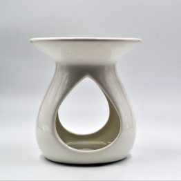 White pearl teardrop wax melt burner