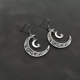 Moon Dangle Earrings novelty