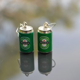 Heineken can alcohol dangles